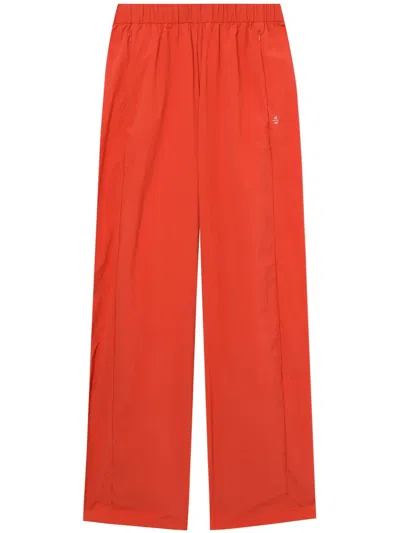 Izzue Logo-embroidered Straight-leg Track Pants In Orange