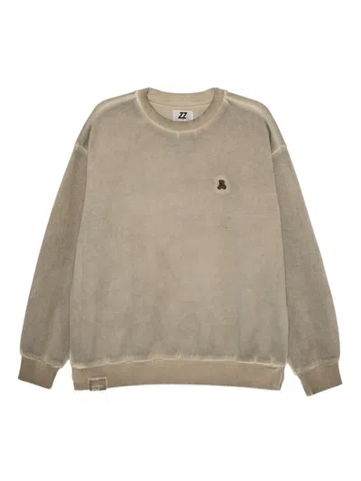 Izzue Logo-embroidered Sweatshirt In Gray