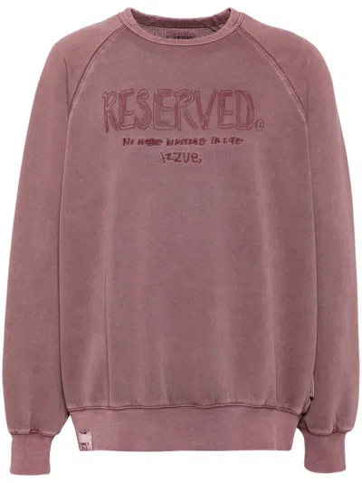 Izzue Logo-embroidered Sweatshirt In Purple
