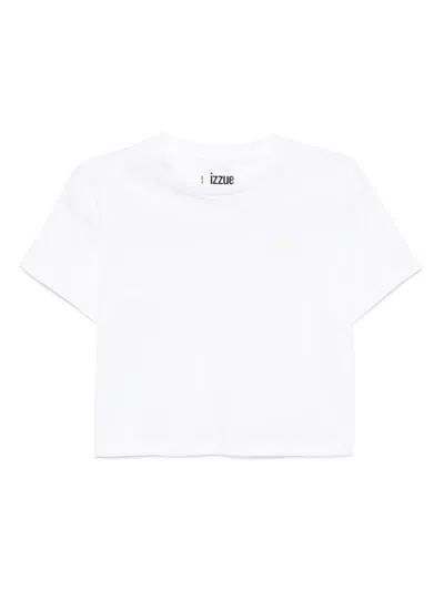 IZZUE LOGO-EMBROIDERED T-SHIRT
