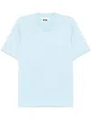 Izzue Logo-embroidered T-shirt In Blau