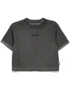 Izzue Logo-embroidered T-shirt In Grey