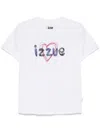 Izzue T-shirt Mit Logo-stickerei In Weiss