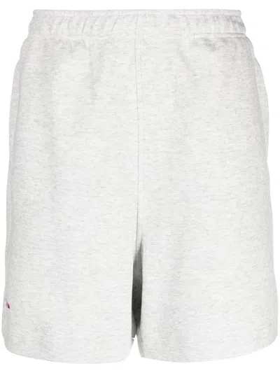 Izzue Logo-embroidered Track Shorts In Grey