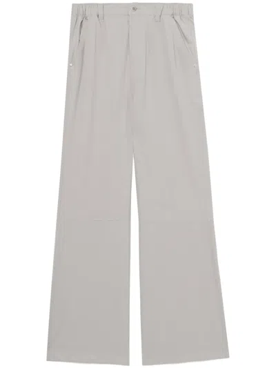 Izzue Logo-embroidered Trousers In 灰色