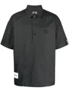 Izzue Logo-embroidery Cotton Polo Shirt In Grey