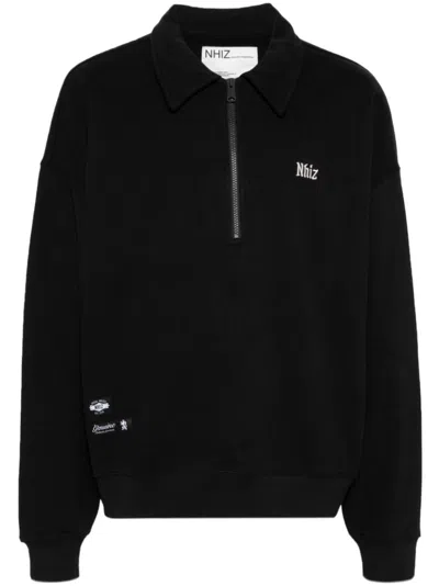 Izzue Logo Embroidery Sweatshirt In Black