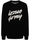 Izzue Logo-intarsia-knitted Jumper In Black