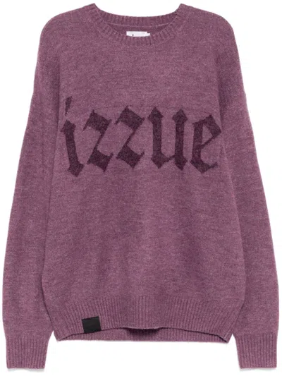 Izzue Logo-jacquard Jumper In 紫色