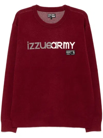 Izzue Logo-jacquard Jumper In 红色