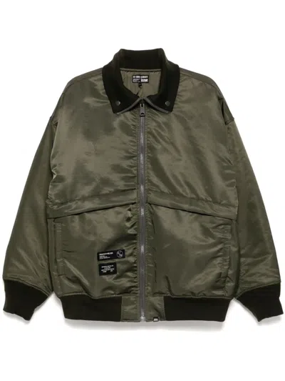 Izzue Logo-patch Bomber Jacket In Green