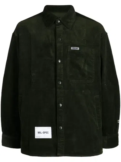 Izzue Logo-patch Button-up Shirt In Green