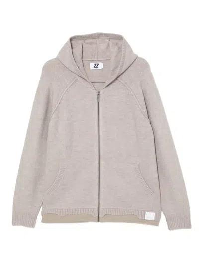 Izzue Logo-patch Cardigan In Neutral