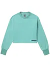 Izzue Logo-patch Cotton Sweatshirt In Blue