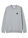 Izzue Logo-patch Crew-neck Sweatshirt In Gray