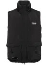 Izzue Logo-patch Down Jacket In Black