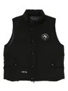 Izzue Logo-patch Gilet In Black