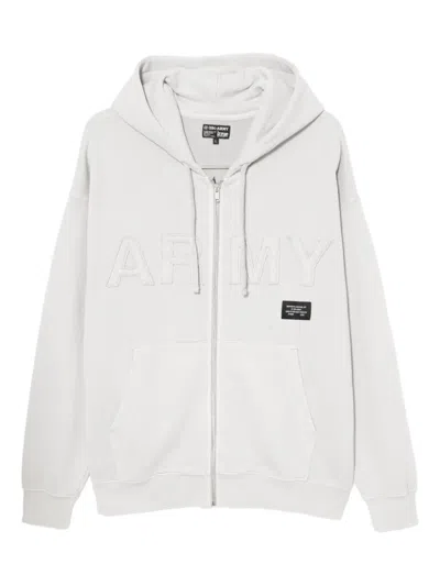 Izzue Logo-patch Hoodie In Gray