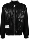 Izzue Logo Patch Jacket In Black