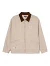 Izzue Logo-patch Jacket In Neutral