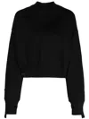 Izzue Logo-patch Jersey Sweatshirt In Black