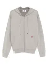 Izzue Logo-patch Knitted Jacket In Gold