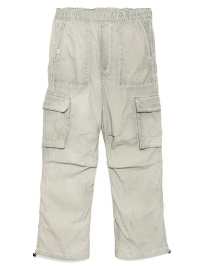 Izzue Logo-patch Pants In Gray