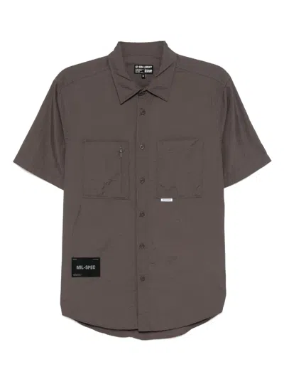 Izzue Logo-patch Shirt In Black