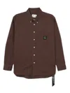 Izzue Logo-patch Shirt In Brown