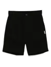Izzue Logo Patch Shorts In Black