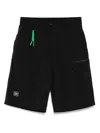 Izzue Logo Patch Shorts In Black