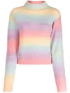 Izzue Logo-patch Striped Jumper In Multicolour