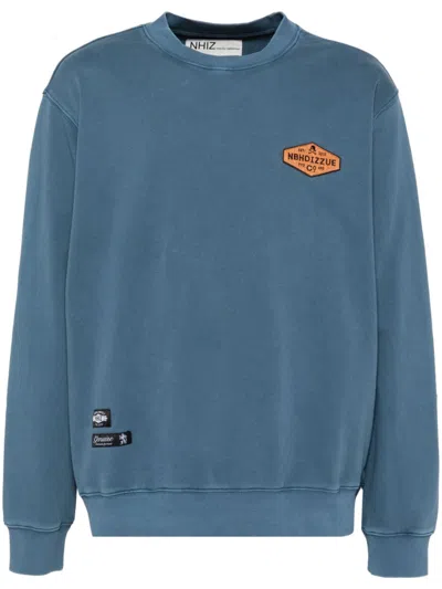 Izzue Logo-patch Sweatshirt In Blue