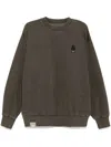 Izzue Logo-patch Sweatshirt In Brown