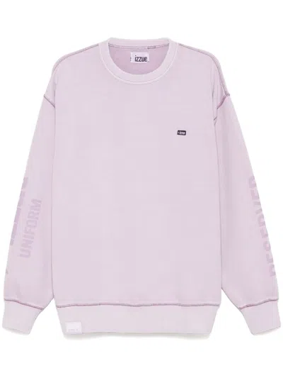 Izzue Logo-patch Sweatshirt In Purple