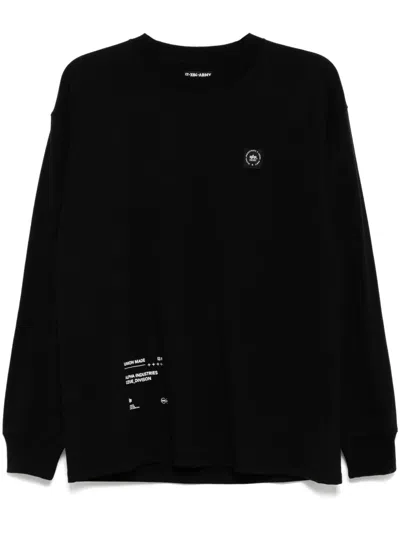 Izzue Logo-patch T-shirt In Black