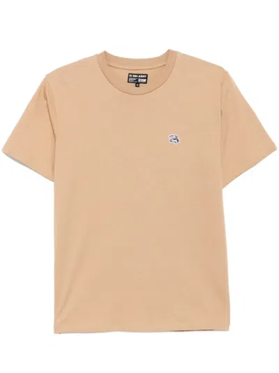 Izzue Logo-patch T-shirt In Neutrals