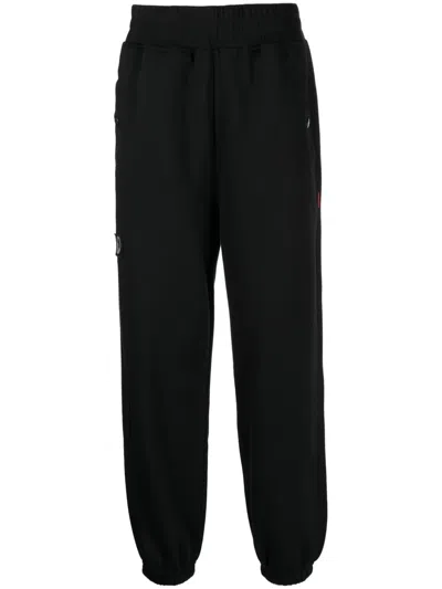 Izzue Number-patch Elasticated Track Trousers In Black