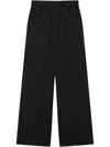 Izzue Logo-patch Trousers In Black