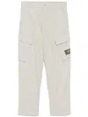 Izzue Logo-patch Trousers In Grey