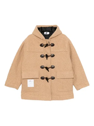 Izzue Logo-patched Jacket In Brown
