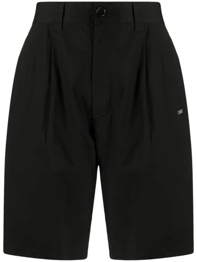 Izzue Logo-plaque Bermuda Shorts In Black