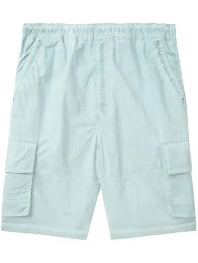 Izzue Logo-print Cargo Shorts In Blue