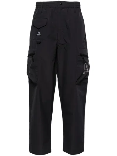 Izzue Logo-print Cargo Trousers In Grey