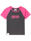 Izzue Logo-print Colourblock T-shirt In Grey