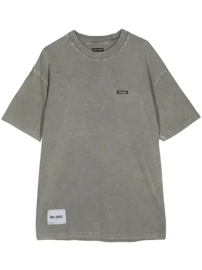 Izzue Logo-print Cotton T-shirt In Grey