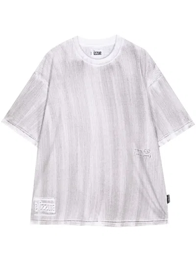 Izzue Logo-print Cotton T-shirt In Neutrals