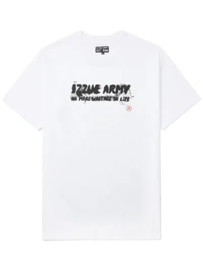 Izzue Logo-print Cotton T-shirt In Weiss