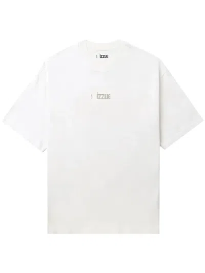 Izzue Logo-print Cotton T-shirt In White