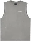 Izzue Logo-print Cotton Tank Top In Grey